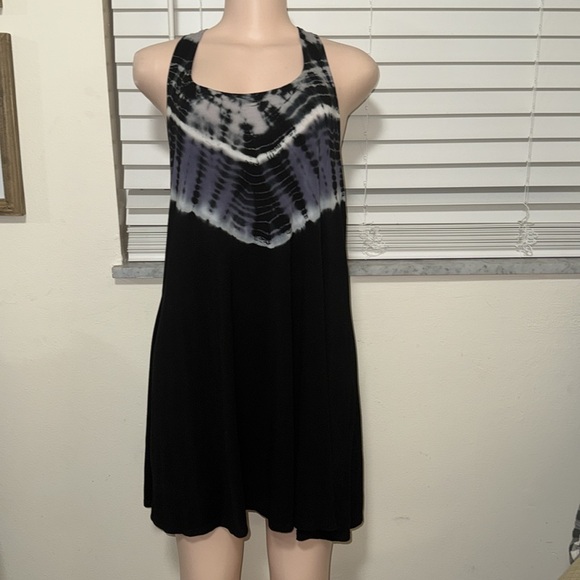 Lucky Brand Swimwear Half Moon Tie Dye Cover-up woman dress tank size MEDIUM - Picture 2 of 8